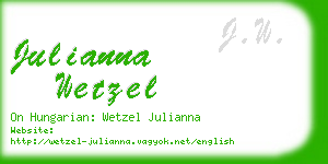 julianna wetzel business card